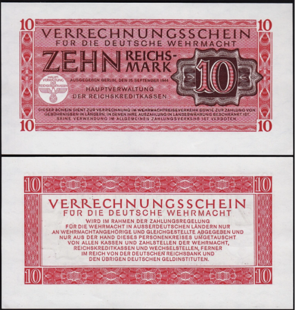 Germania - Germania 10 Reichsmark 1944, necirculata