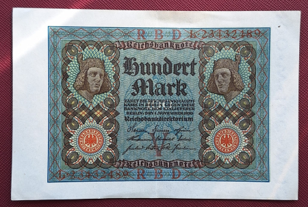 Bancnote Europa - Germania 100 mark 1920, UNC-