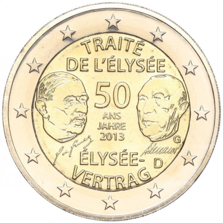Germania - Germania 2 euro 2013, 50 de ani - Semnarea Tratatului Elysée, UNC