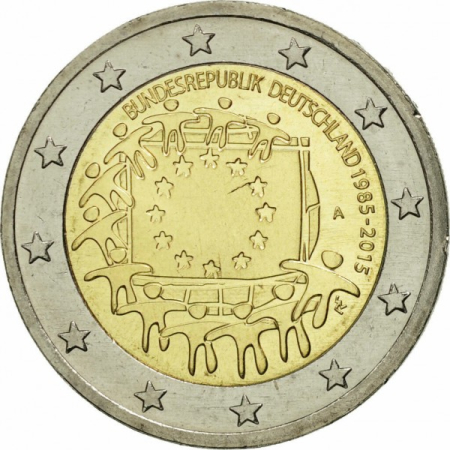 Germania - Germania 2 euro 2015, a 30-a aniversare a drapelului Europei, UNC