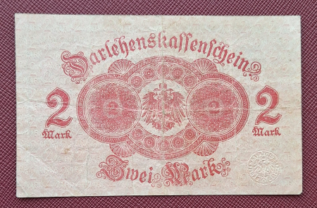 Germania 2 marci 1914, serie rosie, circulata [1]