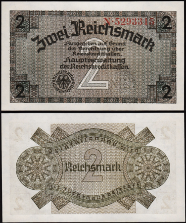 Germania - Germania 2 Reichsmark 1940-1945, necirculata