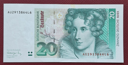 Germania - Germania 20 mark 1991, UNC-