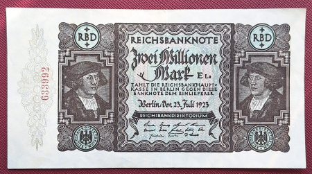 Bancnote Europa - Germania 2000000 mark 1923, aproape necirculata
