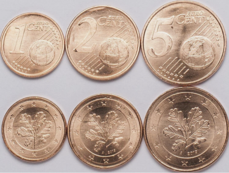 Monede Europa - Germania, set 3 monede 2019: 1,2,5 centi, UNC