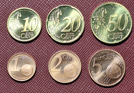 Germania, set 6 monede 2002: 1,2,5,10,20,50 centi, UNC [1]