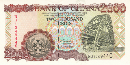 Ghana 2000 cedis 2003, necirculata [1]