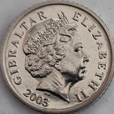 Gibraltar 5 pence, 2003 UNC [1]