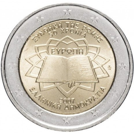 Grecia - Grecia 2 euro 2007, A 50-a aniversare a Tratatului de la Roma, UNC