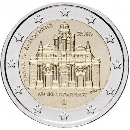 Grecia - Grecia 2 euro 2016 Mănăstirea Arkadi, UNC