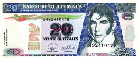 Guatemala - GUATEMALA 20 quetzales 2007, necirculata