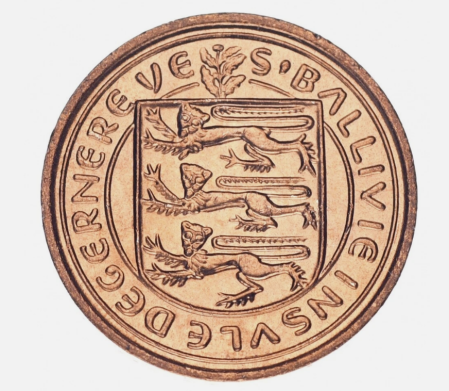 Monede - Guernsey 1/2 new penny 1971, UNC, mica pata