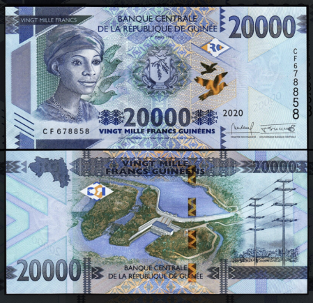 Bancnote Africa - Guinea 20000 Franci 2020, necirculata