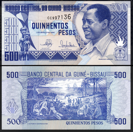 Bancnote Africa - Guineea Bissau 500 Pesos 1990, necirculate