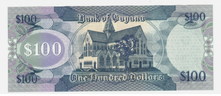 Guyana 100 Dolari 2022, necirculata [1]