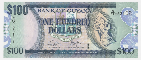 Bancnote America - Guyana 100 Dolari 2022, necirculata