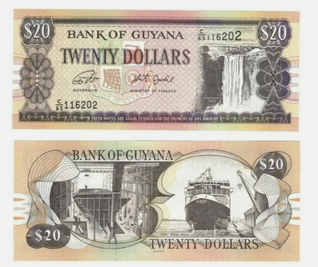 Bancnote America - Guyana 20 Dolari 2018, necirculata