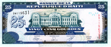 HAITI 25 gourdes 2009, necirculata [0]