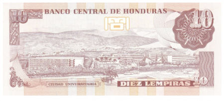 Honduras, 10 Lempiras 2016-2019, necirculata [1]