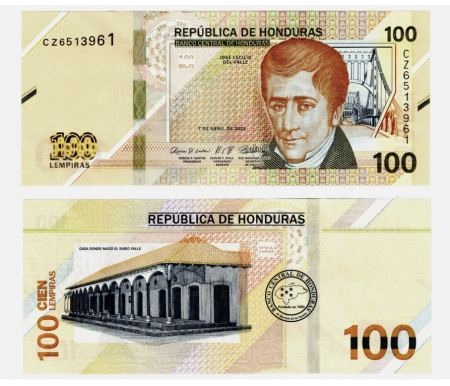 Honduras - Honduras 100 Lempiras 2024, necirculata