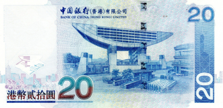 Hong Kong 20 Dolari 2009, Banca Chinei, necirculata [0]