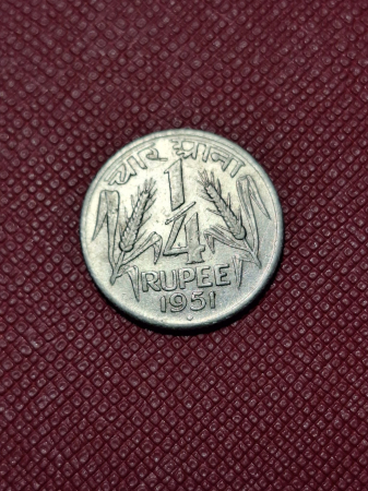 Monede Asia - India 1/4 rupii 1951
