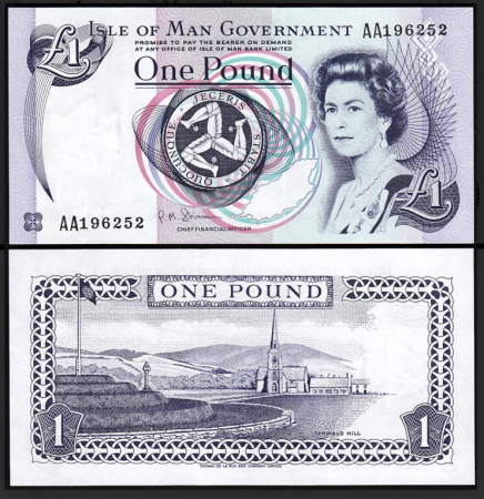 Insula Man - Insula Man 1 pound 2009, necirculata, prefix AA