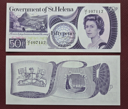 Insula Sf. Elena - Insula Sf. Elena 50 pence 1979, Regina Elisabeta II, UNC