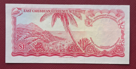 Insulele Caraibe 1 Dolar 1965, Regina Elisabeta II, UNC- [1]
