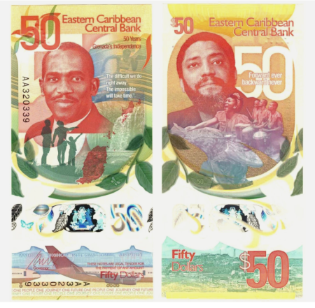 Bancnote America - Insulele Caraibe 50 Dolari 2024, polimer, necirculata