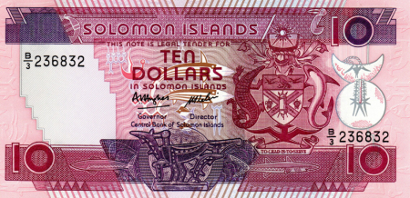 Insulele Solomon 10 dolari 1996, necirculata [1]