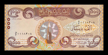 Irak - Irak 1000 Dinari 2018, aniversara, necirculata