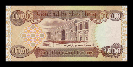 Irak 1000 Dinari 2018, aniversara, necirculata [1]