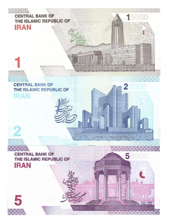 Iran Set3: 10 000-20 000-50 000 Riali 2021, necirculate [1]