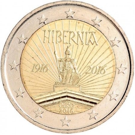 Irlanda - Irlanda 2 euro 2016 Rebeliunea de Paști (Hibernia), UNC