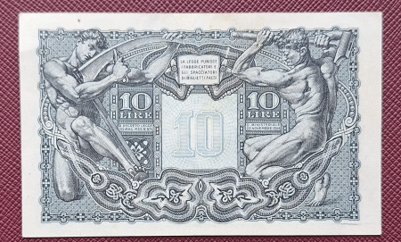 Italia - Italia 10 Lire 1944, aproape necirculata