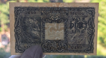 Italia 10 Lire 1944, aproape necirculata [4]