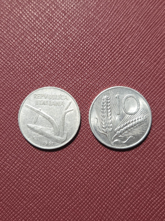 Monede straine - Italia 10 lire 1951-1967