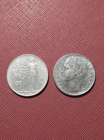 Monede straine - Italia 100 lire 1956-1977