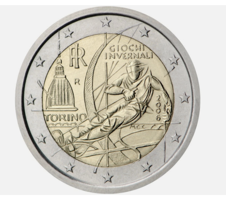 Italia - Italia 2 euro 2006 Jocurile Olimpice de iarnă din Torino, UNC