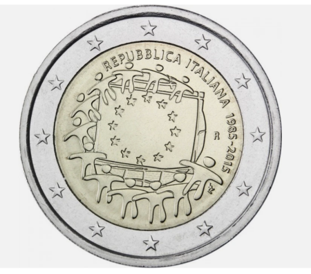 Italia - Italia 2 euro 2015, a 30-a aniversare a drapelului Europei, UNC