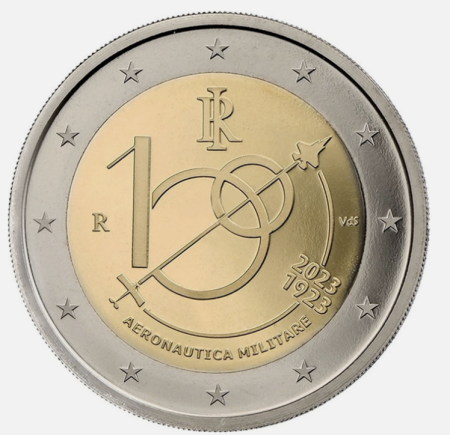 Italia - Italia 2 euro 2023 Forțele Aeriene Militare, UNC