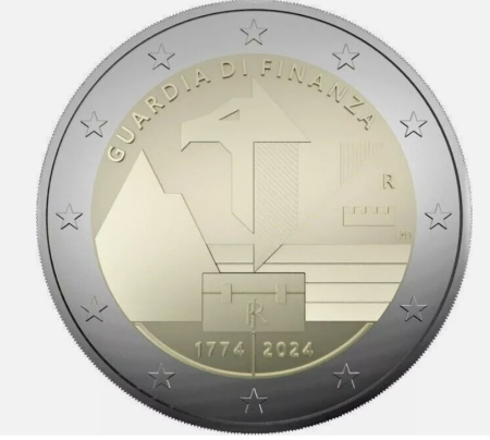 Italia - Italia 2 euro 2024, 250 ani de la infiintarea Garzii Financiare, UNC