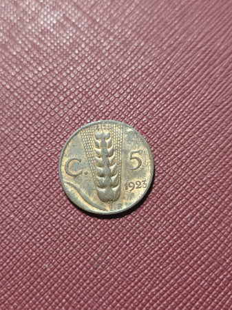 Monede straine - Italia 5 centesimi 1923