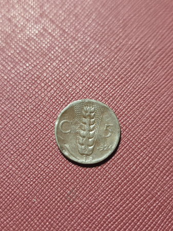 Italia 5 centesimi 1924 [1]
