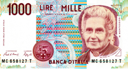 Italia - Italia 1000 Lire 1990, necirculata