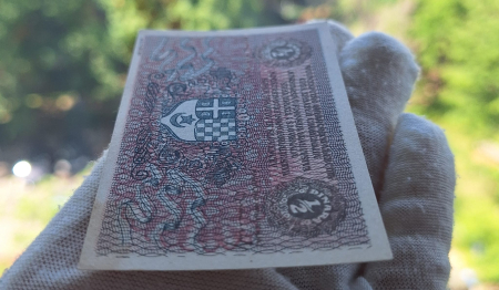 Iugoslavia 1/2 Dinar 1919, rara, UNC- [4]