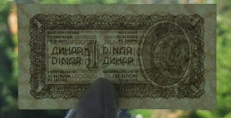 Iugoslavia 1 Dinar 1944, UNC [2]