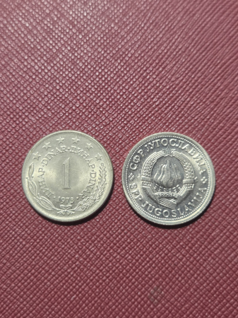 Monede - Iugoslavia 1 dinar 1973-1980