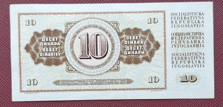 Iugoslavia 10 Dinari 1968, aproape necirculata [1]